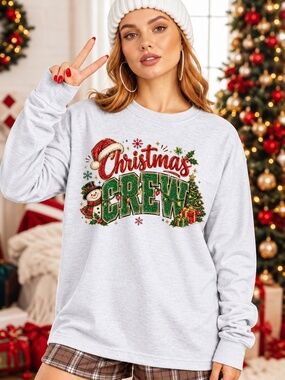 Christmas 2026 Family Long Sleeve Tee. Ugly Christmas S M L XL New Unisex